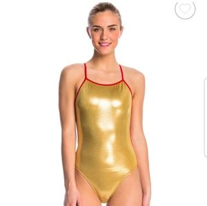 Splish Gold One piece swim suit
